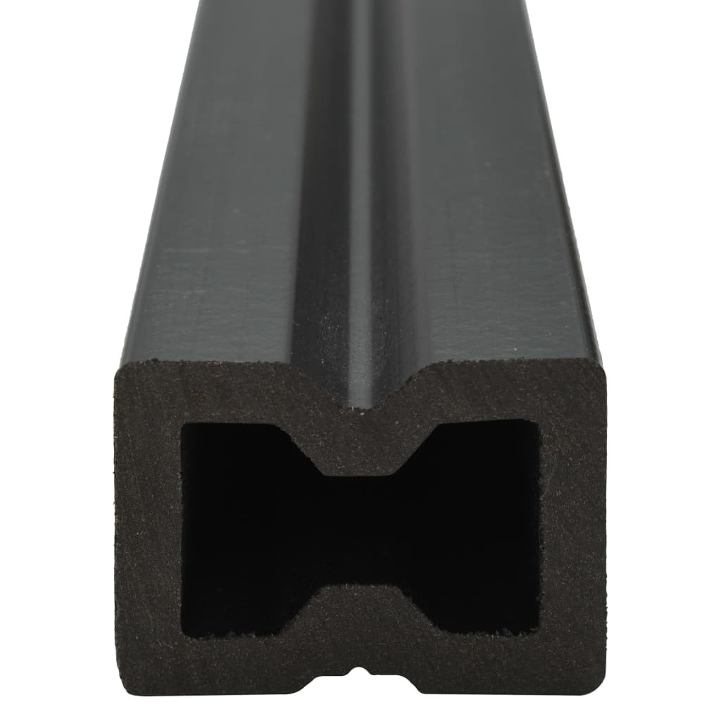 WPC Solid Decking Boards with Accessories 30 m² 4 m Grey